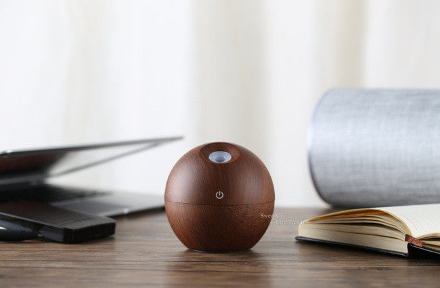 Essential Oil Diffuser 130ML LED Ultrasonic Cool Mist Aroma Air Humidifier USB Air Purifier for Office Home Bedroom Living