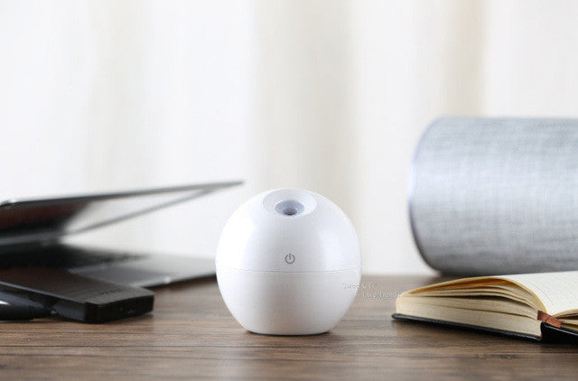 Essential Oil Diffuser 130ML LED Ultrasonic Cool Mist Aroma Air Humidifier USB Air Purifier for Office Home Bedroom Living