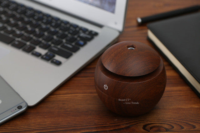Essential Oil Diffuser 130ML LED Ultrasonic Cool Mist Aroma Air Humidifier USB Air Purifier for Office Home Bedroom Living