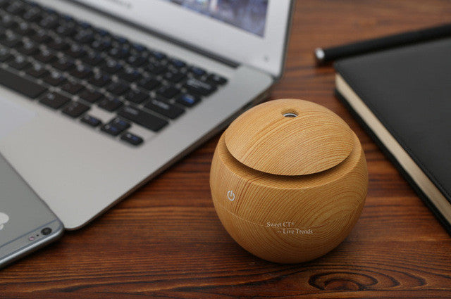 Essential Oil Diffuser 130ML LED Ultrasonic Cool Mist Aroma Air Humidifier USB Air Purifier for Office Home Bedroom Living