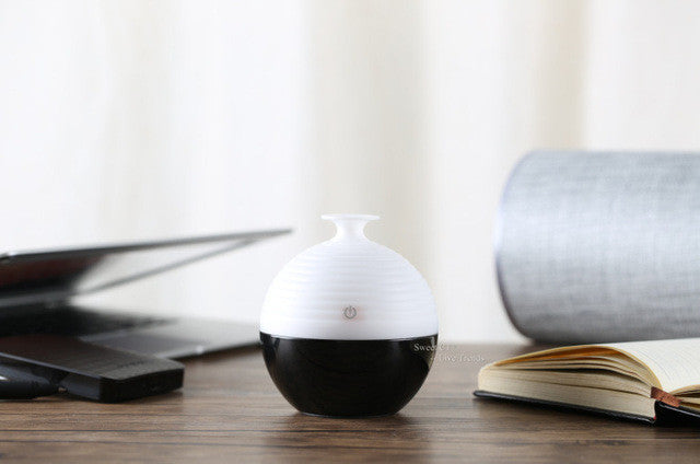 Essential Oil Diffuser 130ML LED Ultrasonic Cool Mist Aroma Air Humidifier USB Air Purifier for Office Home Bedroom Living