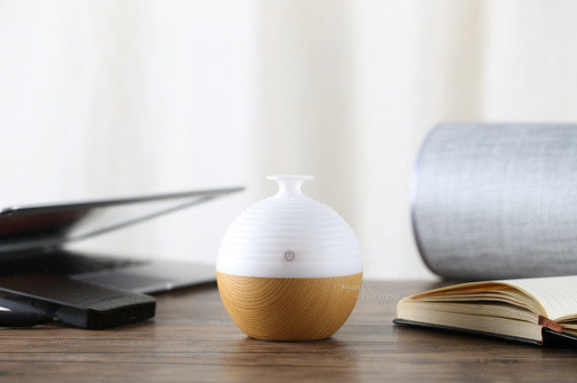 Essential Oil Diffuser 130ML LED Ultrasonic Cool Mist Aroma Air Humidifier USB Air Purifier for Office Home Bedroom Living