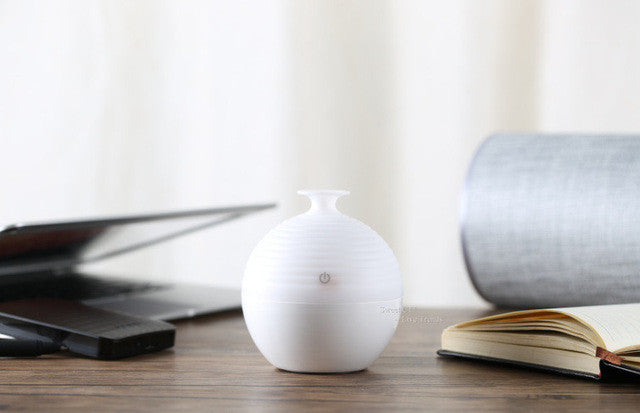 Essential Oil Diffuser 130ML LED Ultrasonic Cool Mist Aroma Air Humidifier USB Air Purifier for Office Home Bedroom Living