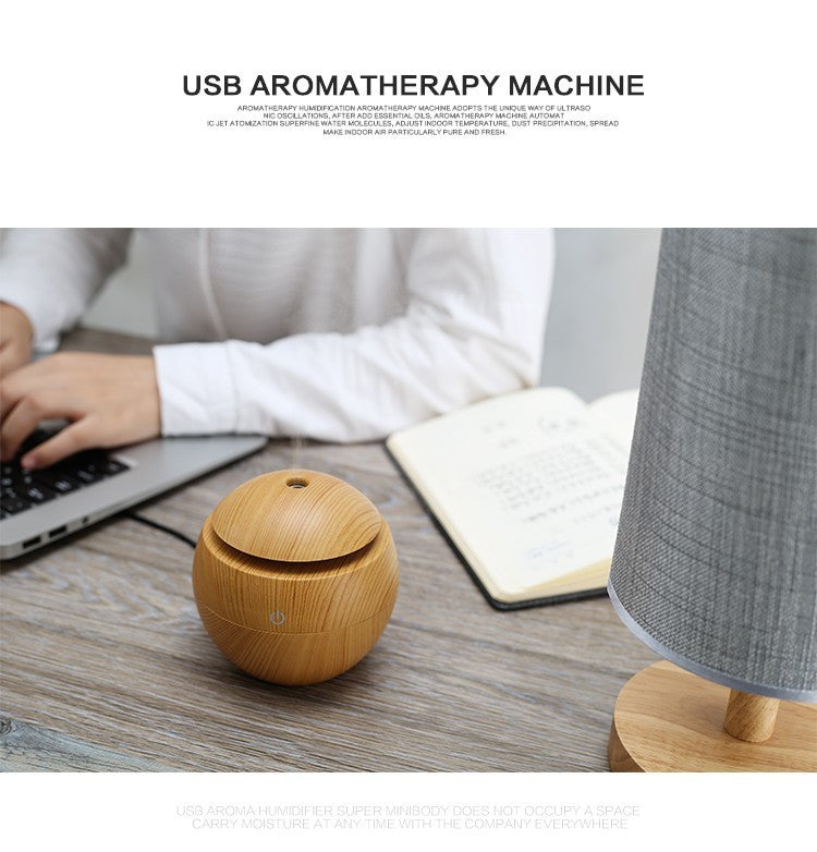 Essential Oil Diffuser 130ML LED Ultrasonic Cool Mist Aroma Air Humidifier USB Air Purifier for Office Home Bedroom Living